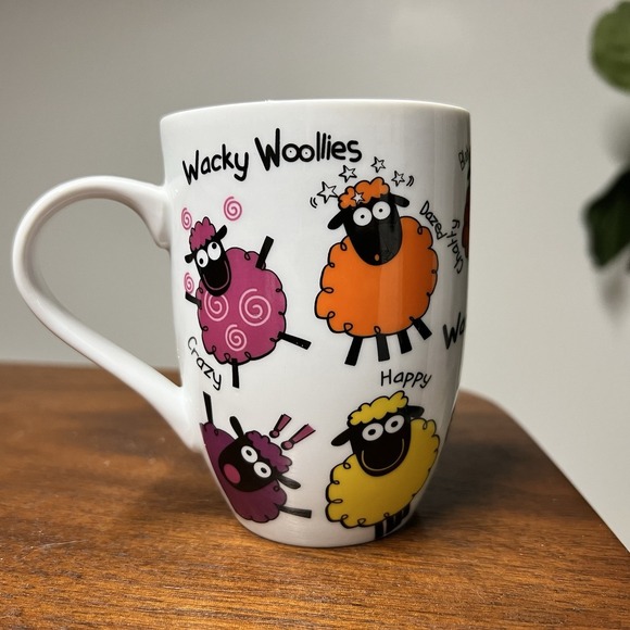 Wacky Woolies Ireland Mug Funny Sheep Whimsical Funny Farm Humor - Picture 3 of 4